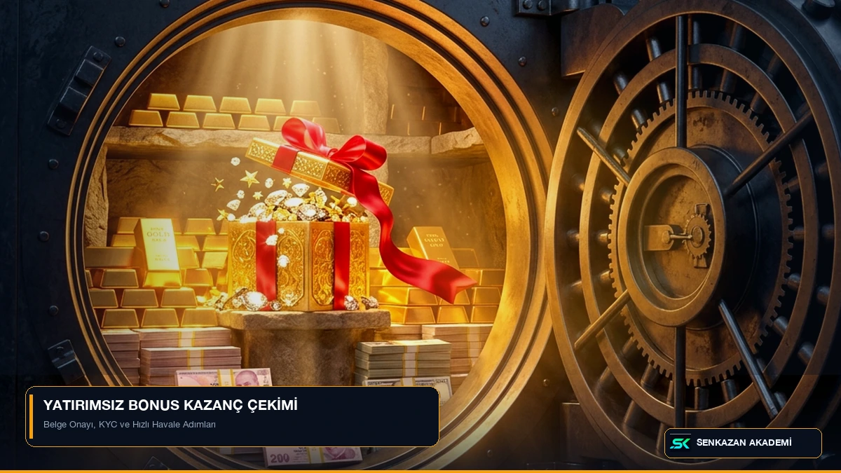 Yatırımsız Bonus Kazancı Nasıl Çekilir? (2026 Çekim ve Belge Rehberi)