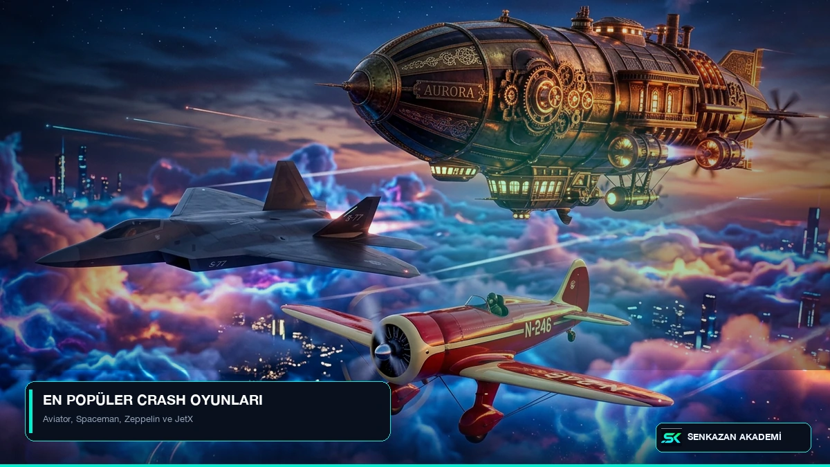 En Popüler Crash Oyunları: Aviator, Zeppelin ve Spaceman